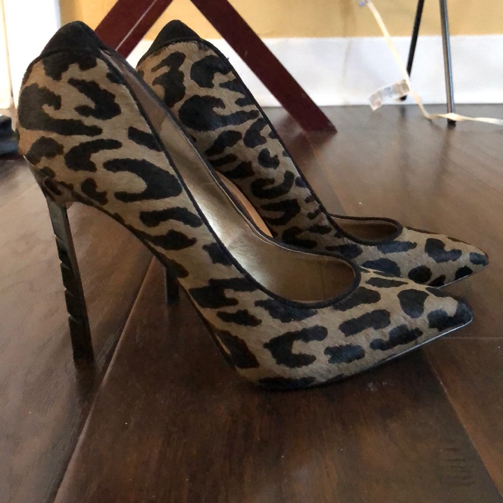 Sam Edelman Animal Print Olive Heels
